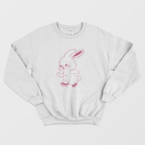 NewJeans Bunny Logo Roller Skate Sweatshirt