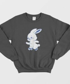 NewJeans Bunny Logo Roller Skate Sweatshirt 2