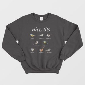 Nice Tits Blue Tit Marsh Tit Crested Tit Long Tailed Tit Great Tit Sweatshirt 3