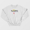 Nope Trump Hair Funny Sweatshirt