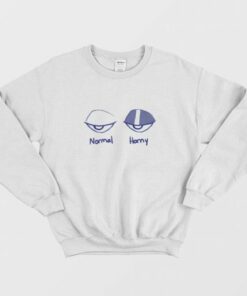 Normal Eye vs Horny Eye Sweatshirt 3