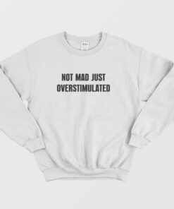 Not Mad Just Overstimulated Sweatshirt 2