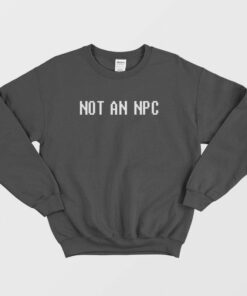 Not an Npc Sweatshirt 1