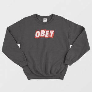 Obey Box Logo Slice Sweatshirt