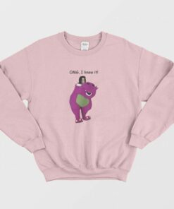 Omg I Knew It Barney Michael Jackson Sweatshirt 2