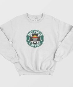 One Piece Coffee Starbucks Coffee Parody Sweatshirt 1 One Piece Coffee Starbucks Coffee Parody Sweatshirt 2