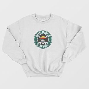 One Piece Coffee Starbucks Coffee Parody Sweatshirt