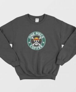 One Piece Coffee Starbucks Coffee Parody Sweatshirt 2 One Piece Coffee Starbucks Coffee Parody Sweatshirt 3