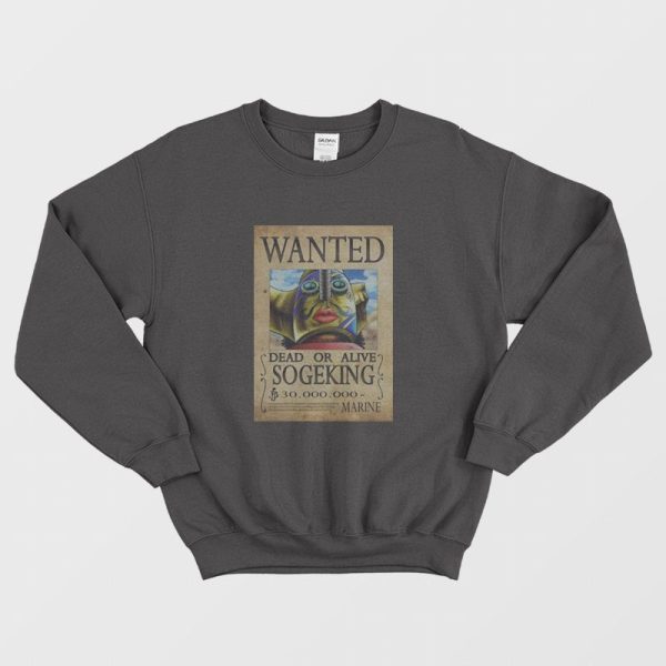 One Piece Sogeking Wanted Poster Sweatshirt