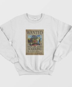One Piece Sogeking Wanted Poster Sweatshirt 1 One Piece Sogeking Wanted Poster Sweatshirt 2