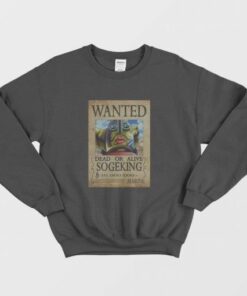 One Piece Sogeking Wanted Poster Sweatshirt 2 One Piece Sogeking Wanted Poster Sweatshirt 3
