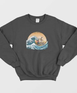 One Piece The Great Wave off Kanagawa Sweatshirt 1