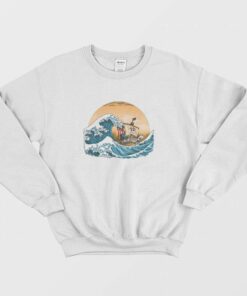 One Piece The Great Wave off Kanagawa Sweatshirt 1 One Piece The Great Wave off Kanagawa Sweatshirt 2