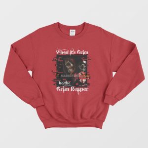 Patrick Mahomes When It’s Grim Be The Grim Reaper Kansas City Chiefs Sweatshirt