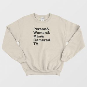 Person Woman Man Camera Tv Sweatshirt