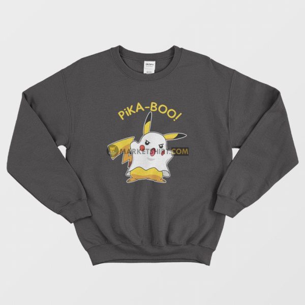 Pikachu Pika Boo Pokemon Sweatshirt