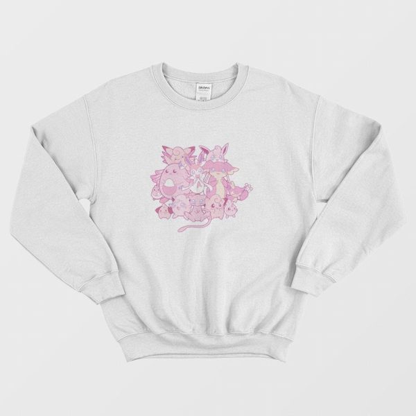 Pink Pokemon Sweatshirt