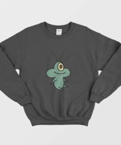 Plankton Eating Popcorn Sweatshirt Spongebob 2