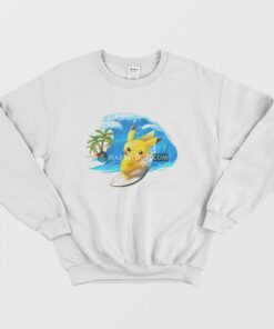 Pokemon Surf Pikachu Sweatshirt 1 Pokemon Surf Pikachu Sweatshirt 2