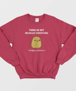 Potato This Is My Human Costume Sweatshirt 3