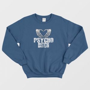 Psycho Bitch Skeleton Heart Classic Sweatshirt 3