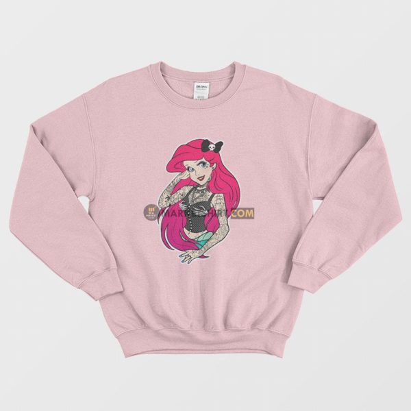 Punk Ariel The Little Mermaid Sweatshirt