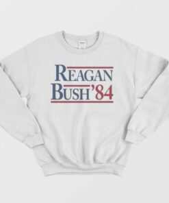 Reagan Bush 84 Vintage Ringer Sweatshirt 2