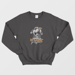 Resting Pitchface Dog Lovers Sweatshirt 1