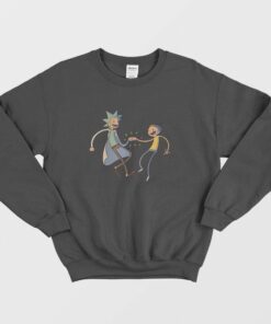 Rick and Morty Adventure Time Crossover Sweatshirt 1 Rick and Morty Adventure Time Crossover Sweatshirt 2