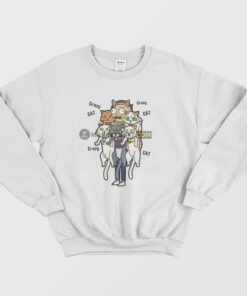 Rick and Morty Crazy Cat Morty Sweatshirt 2 Rick and Morty Crazy Cat Morty Sweatshirt 3