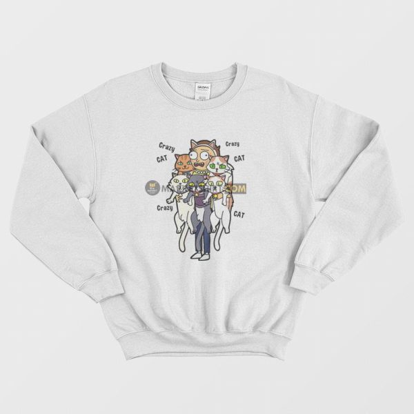 Rick and Morty Crazy Cat Morty Sweatshirt