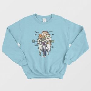 Rick and Morty Crazy Cat Morty Sweatshirt 4