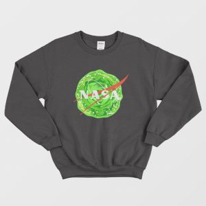 Rick and Morty Nasa Logo Portal Sweatshirt 1