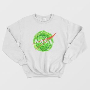 Rick and Morty Nasa Logo Portal Sweatshirt 2