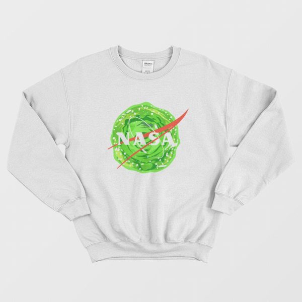 Rick and Morty Nasa Logo Portal Sweatshirt