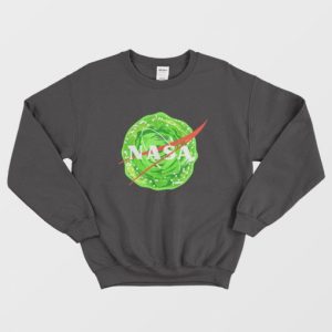 Rick and Morty Nasa Logo Portal Sweatshirt 3