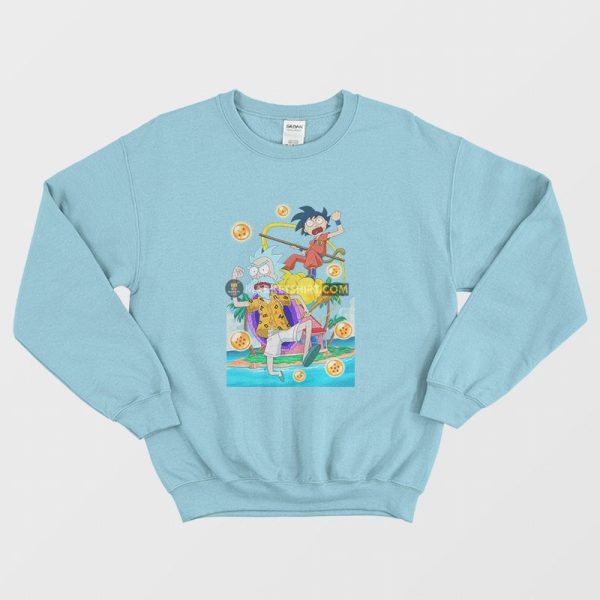 Rick and Morty x Dragon Ball Z Parody Sweatshirt