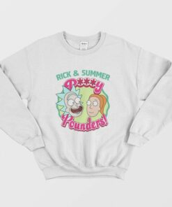Rick and Summer Pussy Pounders Sweatshirt Rick and Morty 2