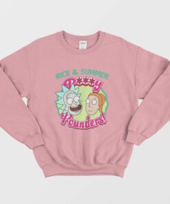 Rick and Summer Pussy Pounders Sweatshirt Rick and Morty 3