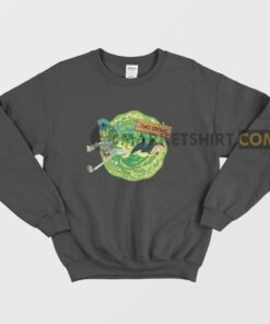 Rick and Two Crows Sweatshirt Rick and Morty 2