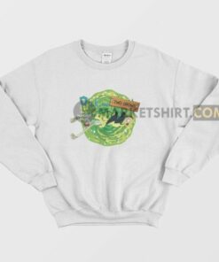 Rick and Two Crows Sweatshirt Rick and Morty 3