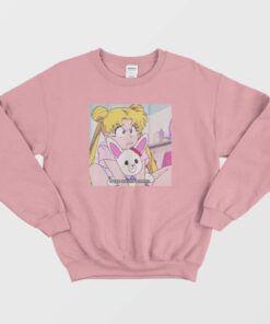 Sailor Moon Boys Are The Enemy 90s Anime Sweatshirt 1