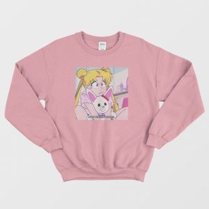 Sailor Moon Boys Are The Enemy 90s Anime Sweatshirt