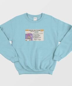 Sandy Cheeks Bikini Bottom Driver License Sweatshirt 1
