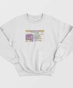 Sandy Cheeks Bikini Bottom Driver License Sweatshirt 2
