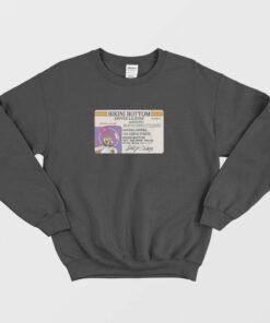 Sandy Cheeks Bikini Bottom Driver License Sweatshirt 3