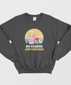 Santa Claus Summer Christmas No Cookies Just Cocktail Beach Sweatshirt 1