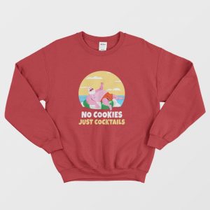 Santa Claus Summer Christmas No Cookies Just Cocktail Beach Sweatshirt