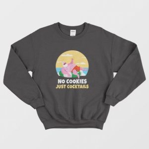 Santa Claus Summer Christmas No Cookies Just Cocktail Beach Sweatshirt 3