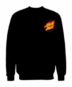 Santa Cruz Flaming Dot Black Sweatshirt 2 Santa Cruz Flaming Dot Black Sweatshirt 3